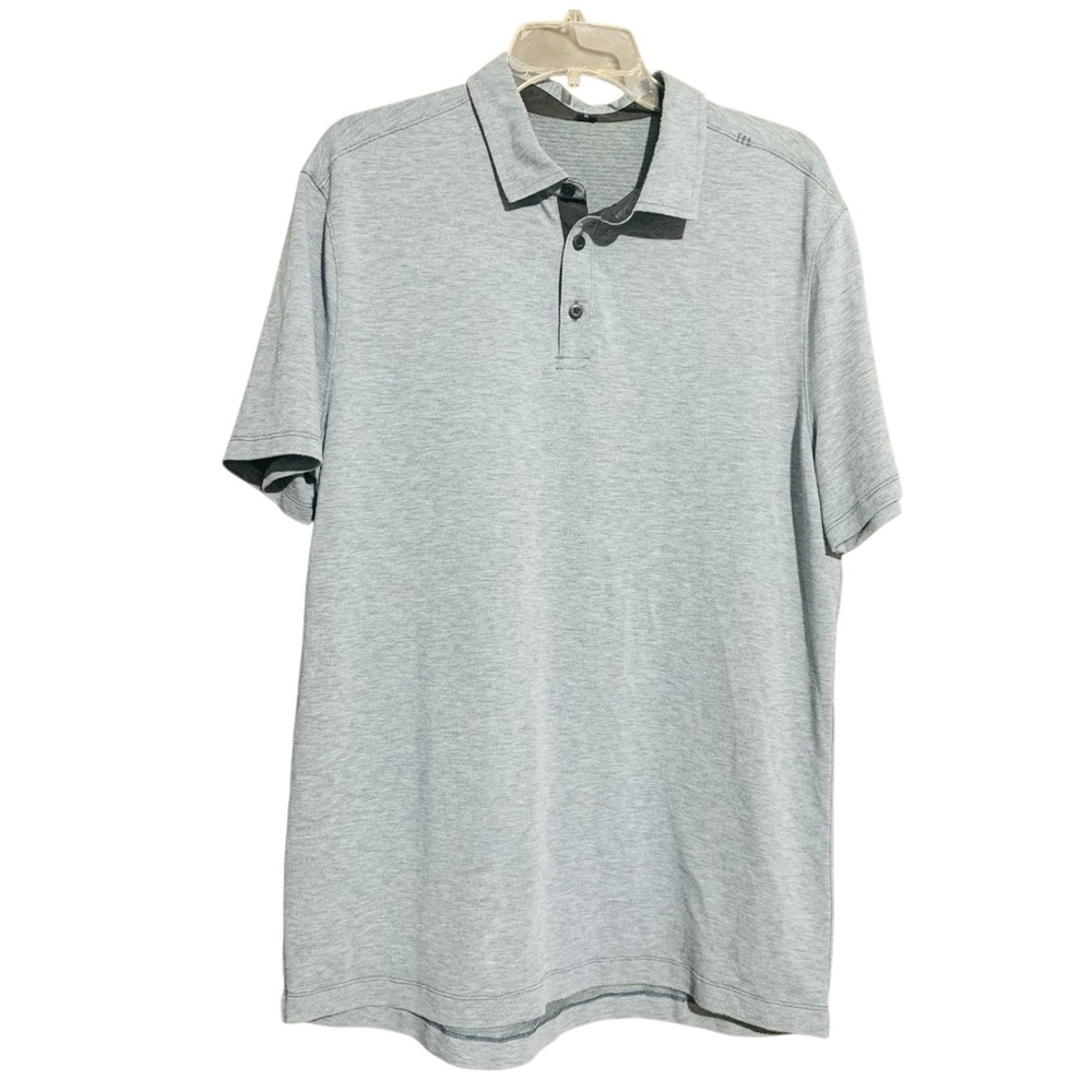 Lululemon Polo Mens Blue Evolution Golf Shirt Tech Performance Stretch